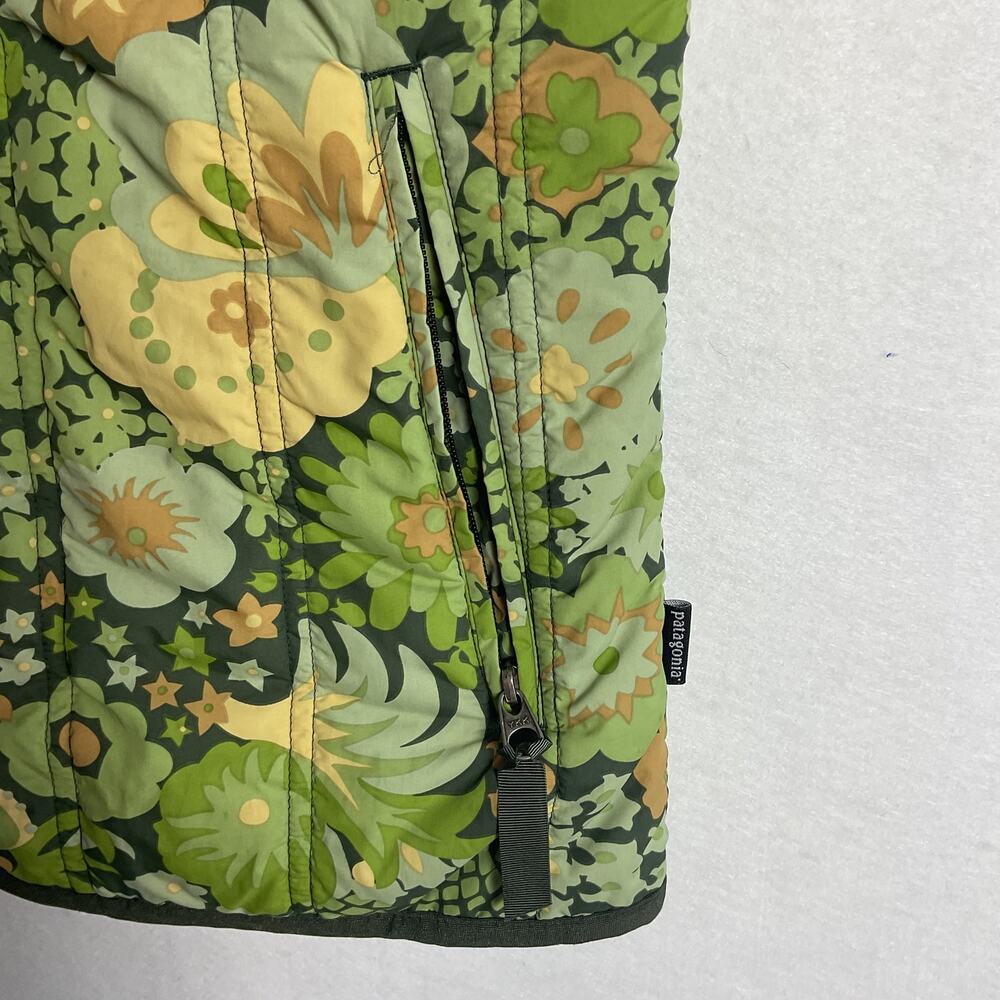 Patagonia Vintage Womens Floral Quilted Vest Full Zip XS - Picture 5 of 9